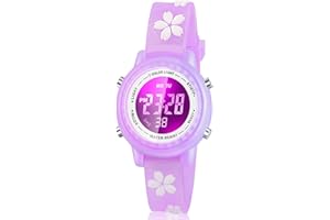 Viposoon Waterproof LED Kids Watches with Alarm - Kids Toys Gifts for Girls Age 3-10