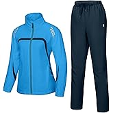 Little Donkey Andy Women Track Suits 2 Piece Set Full Zip-Up Jogger Tracksuit Set Lightweight Running Suits with Zip Pockets