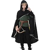 Ezuwail Boys Renaissance Costumes Outfit Kids Medieval Viking Costume Sets for Halloween, Ren Fair