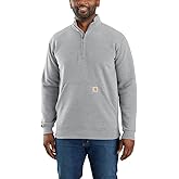 Carhartt Men's 105294 Loose Fit Midweight Quarter Zip Mock Neck Sweatshirt