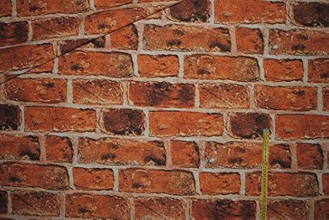 1 m * 1,4 m Stoff Ziegelwand Baumwolle - Steine Ziegel Haus Deko Mauer