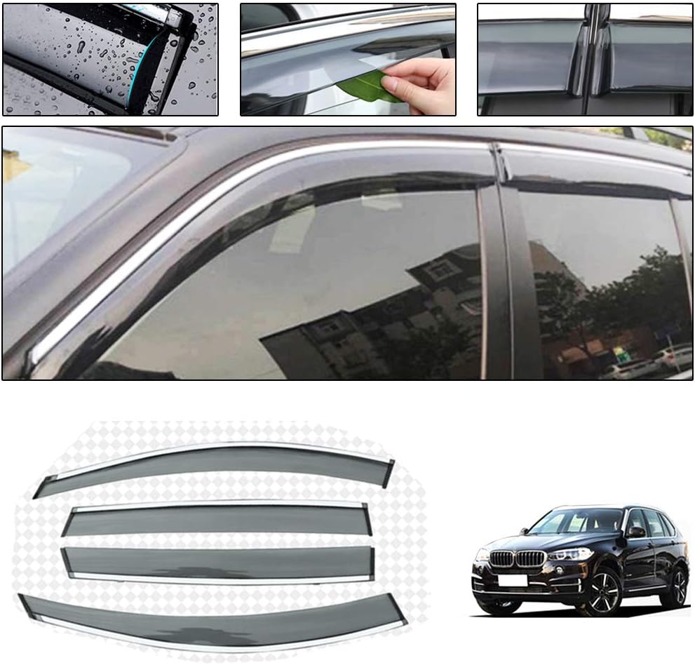 Side Window Deflectors for BMW X5 20042017 Car Window