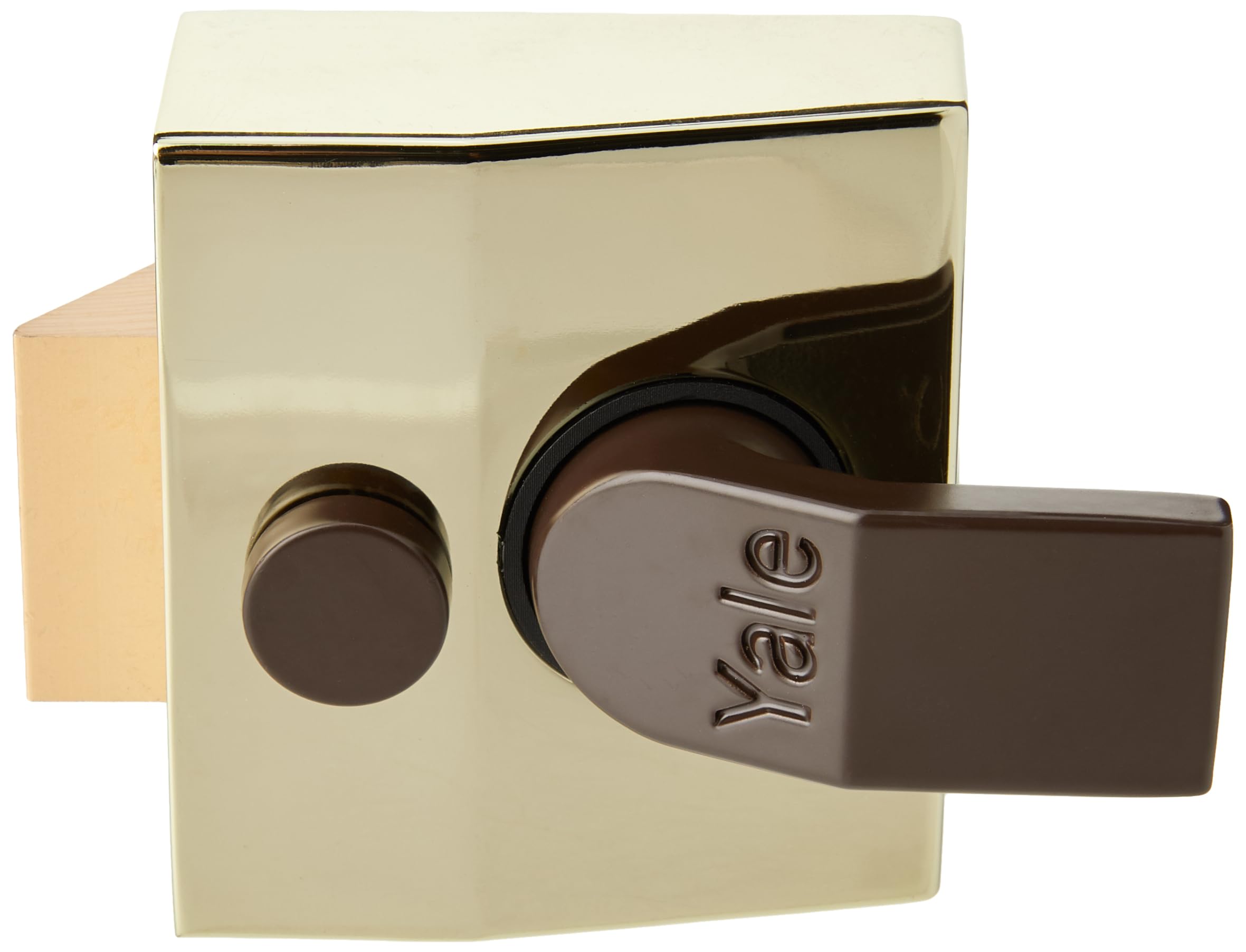 Yale YALP85BLXPB P-85-BLX-PB-40-Deadlocking Nightlatch Brass Finish, High Security with Automatic Deadlock, Brasslux, 40