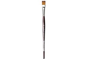 Da Vinci Vario Tip Series 1385 Watercolor Synthetic Flat Paint Brush, Size 12 (1381-12)