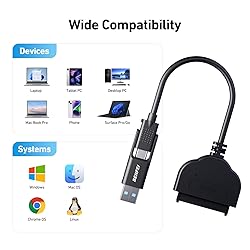 BENFEI SATA to USB Cable, 2in1 USB-C/USB 3.0 to