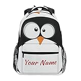 Custom Cute Penguin School Backpack Personalized
