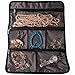 Travelon Black Jewelry Roll, Great for Travel (Set of 2)
