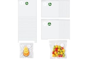 Chef Preserve Pack of 30 Reusable BPA-Free Vacuum Storage Bags for Vacuum Sealing, Freezing, and Meal Prep, Odor-Proof, Dishw