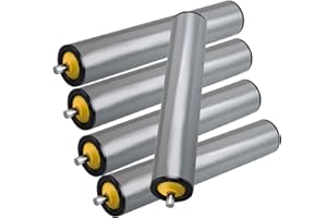 5 Pcs Industrial Gravity Roller for Conveyor - Pvc, Dia 2.4'' 2inch 1.5in 1.3'' 1'' Stainless Steel Unpowered Replacement Con