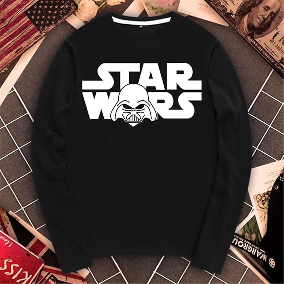 Amazon Daojiang スター ウォーズ 長袖 Tシャツ Star Wars メンズ レディース Tシャツ 春秋 ロングスリーブ Tシャツ 長袖 Tシャ Tシャツ カットソー 通販