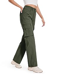 Moosehill Cargo Hiking Pants Women High Waisted