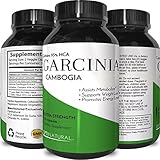 95% HCA Garcinia Cambogia Supplement Natural Weight Loss Pills - Pure Garcinia Extract Fat Burner for Men & Women Block Carbs Suppress Appetite Boost Metabolism and Energy Support