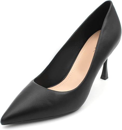 Amazon Xyzl 結婚式 パンプス 黒 ポインテッドトゥ ヒール高め 歩きやすい ハイヒール ヒール8cm 走れるパンプス 美脚パンプス とんがりトゥ 疲れにくい 蒸れない キャバ ウェディング パーティー デート ハイヒールシューズ Xyzl パンプス