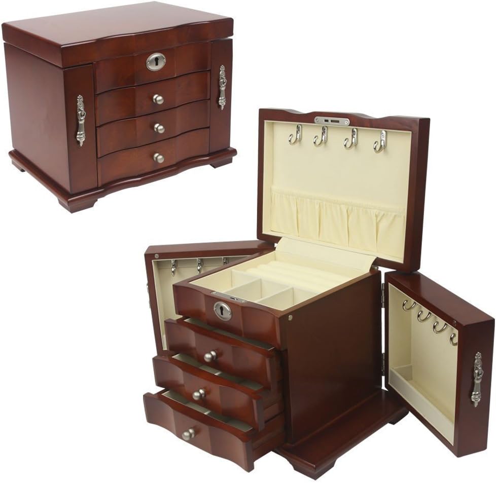 Petrus Lompoc Jewelry Box - Dark Cherry