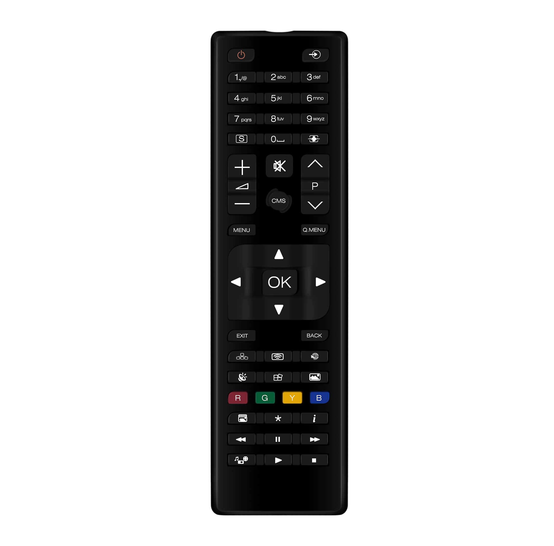 AULCMEET RC4878 Replace Remote fit for Hitachi MAXELL Finlux Kimex Vestel 4K OLED TV 164-5522 10134047 UHD7510BK VW55X501 VW49U453/5 VW55X503B/5 163-3220 163-4320 10127520 163-5541 CT-8072 Monitor