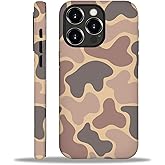 ilikediy for iPhone 16 Pro Case,HH2 Camouflage Camo Leaf Hybrid 2 Layer Hard Shell Silicone Protective Pattern Design Case