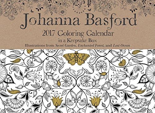 Johanna Basford 2017 Coloring Day-to-Day Desk Calendar, 7" x 5.2"