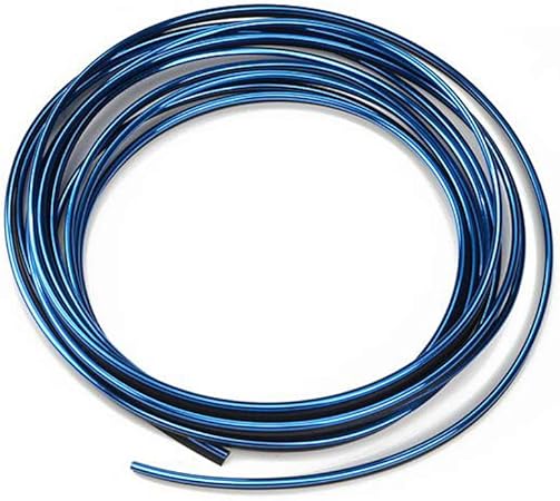 Amazon Zads 車 カラーモール 車内の隙間装飾ストリップ 極細 内装パーツ ダッシュボード用 インテリアスリムモール メッキモール 5m 汎用 青 内装パーツ 車 バイク