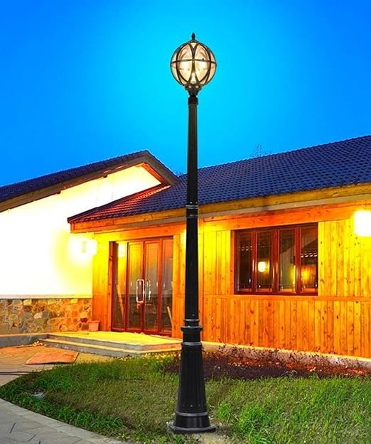 exterior poste de luz led funciona