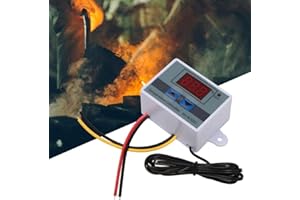 NEUFDAY Temperature Controller, XH-W3001 Digital Temperature Controller Thermostat Switch with Waterproof Sensor Probe(110-220V/1500W)