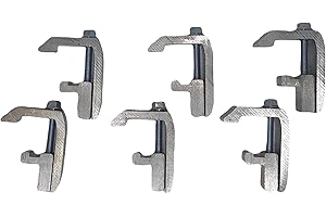 GCi STRONGER BY DESIGN G-120 Utility Cargo Rail System Mounting Clamps for Caps and Shells on Toyota Tundra '07 & Newer, Tacoma '07 & Newer and Jeep Gladiator (.0585 inch, 6 pack G-120)