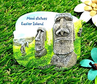 MOAI STATUES EASTER ISLAND 3D Magnet Landmark Collectibles Gifts Home Office