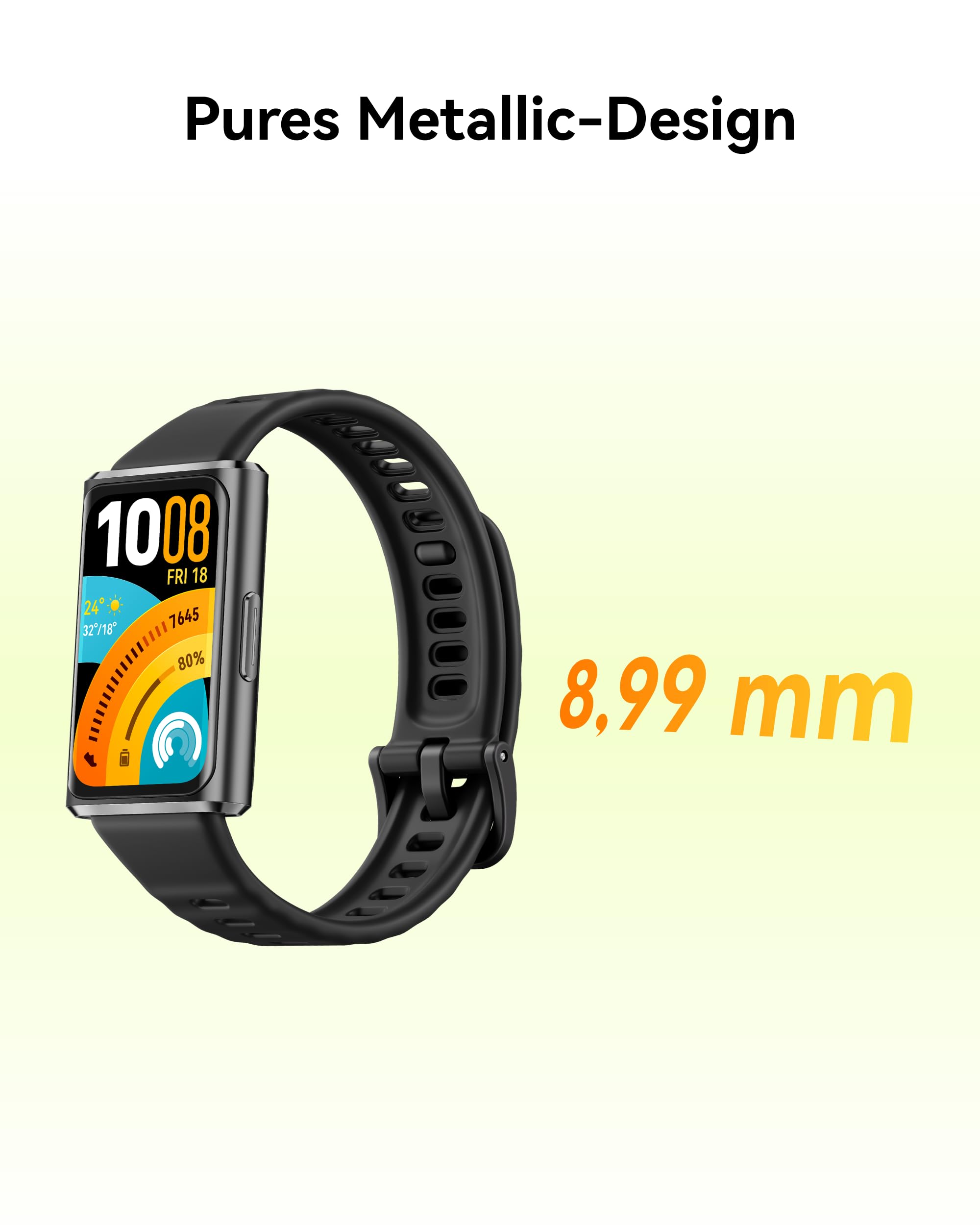 HUAWEI Band 11 Pro Smartwatch, Autonomes GPS Fitness Tracker, 1,62″ AMOLED 2000 Nits, Herzfrequenz- & Schlaftracking, SpO2, Wohlbefinden, Bluetooth, 5 ATM, Android & iOS, Legierungsgehäuse, Schwarz 3