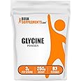 BulkSupplements.com Glycine Powder - Glycine Supplements, Glycine 3000mg - Glycine Amino Acid Supplement, Pure & Gluten Free - 3000mg per Serving, 250g (8.8 oz) (Pack of 1)