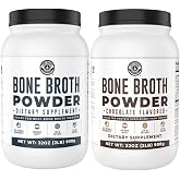 Left Coast Performance 2lb Pure Bone Broth and 2lb Chocolate Bone Broth