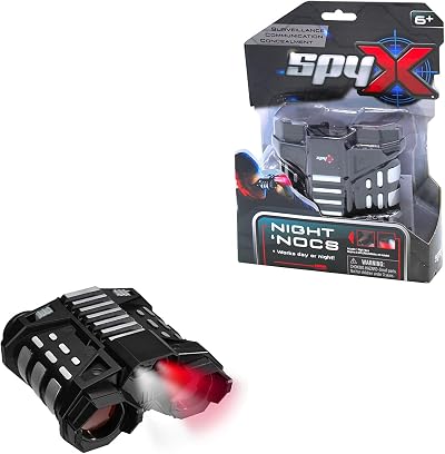 SpyX 10399 Night Nocs Binoculars for Kids 2x Magnification Red Light