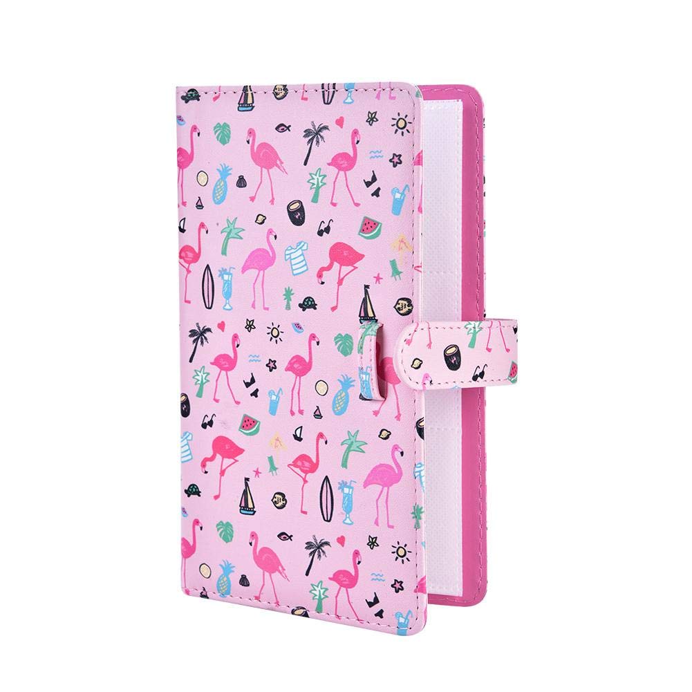 Yunir Mini Photo Album, 96 Pockets 3'' Photo Album for Mini Series 3 in films, for Sofort, for Lomo Mini(Pink)