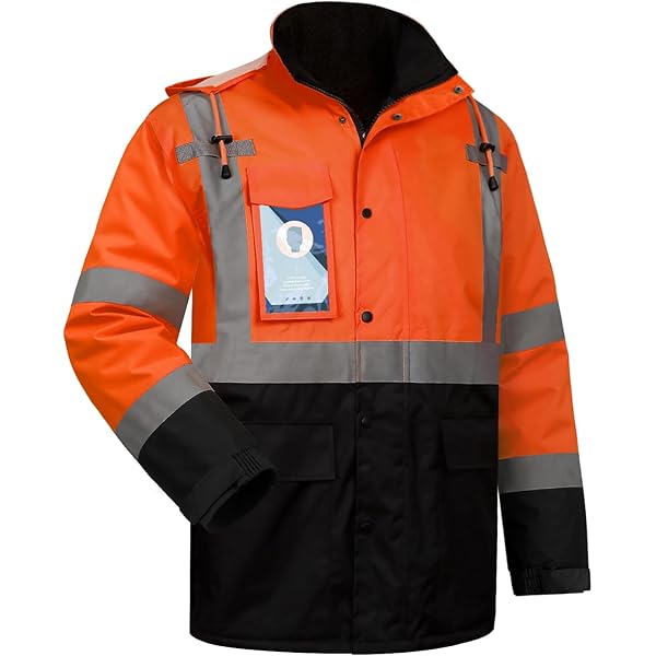 Kishigo Men's Enhanced Visibility Premium Waterproof Ripstop