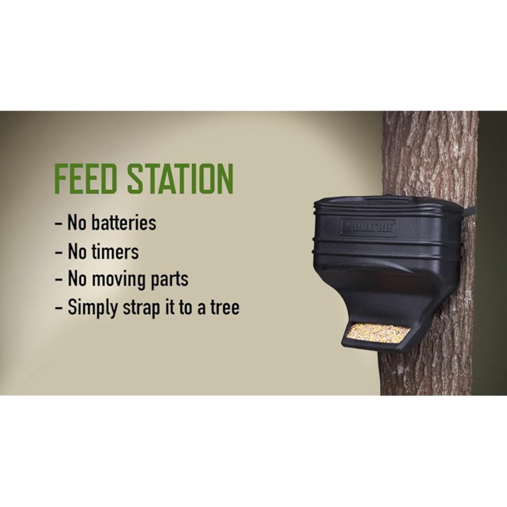 Moultrie Feed Station Gravity Feeder UVResistant Plastic 40 Lb