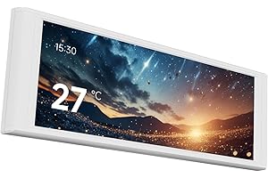 Thermalright Trofeo Vision LCD White 6.86-inch Full-Color LCD Display with a Magnetic Panel Screen, Supporting DIY Dynamic/St