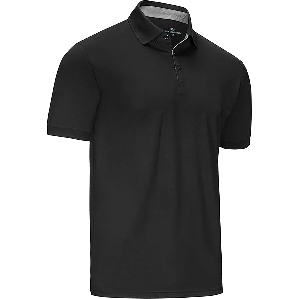 32 Degrees Mens Wicking Golf Performance Polo Shirt, Black