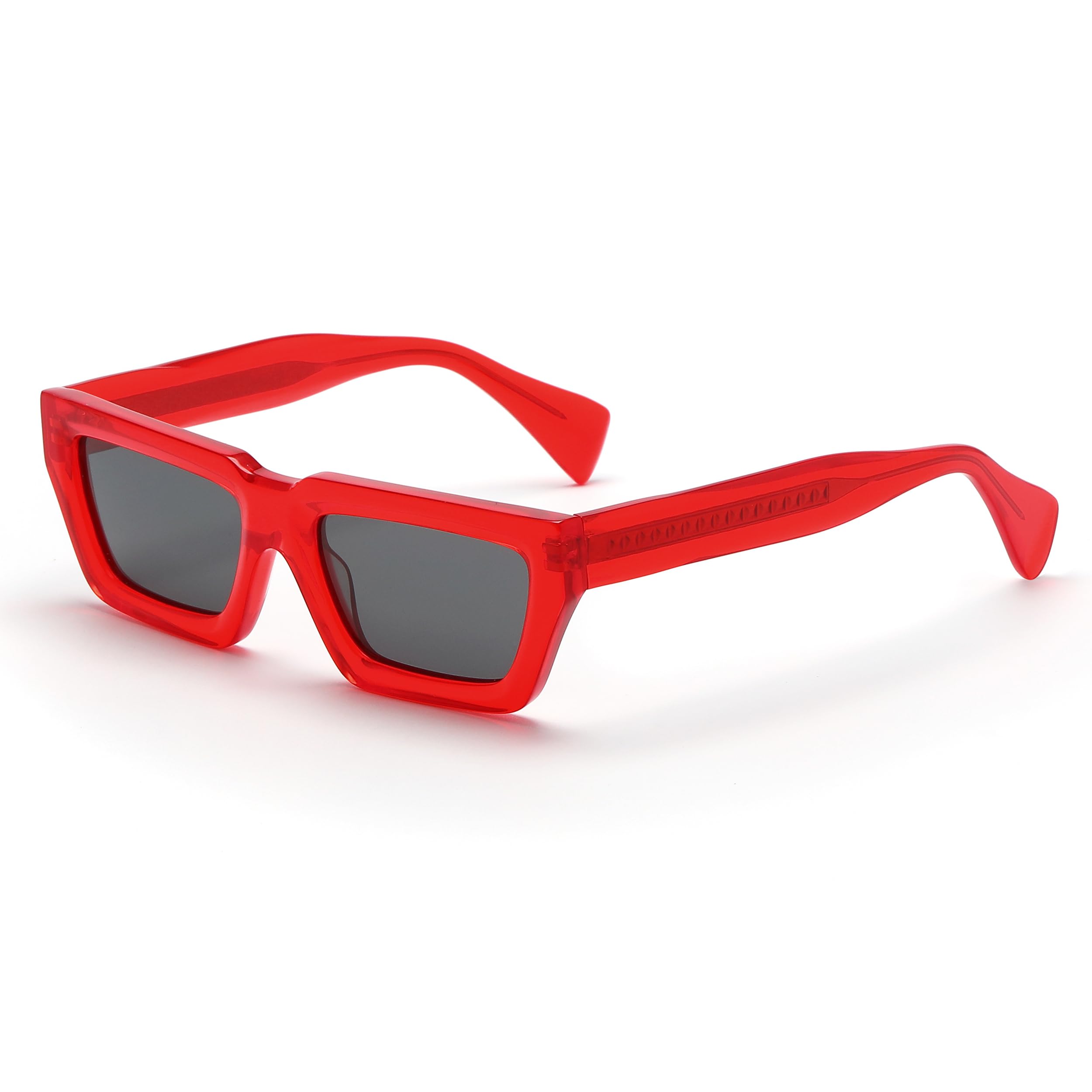 Photo 1 of Baililai Trendy Polarized Sunglasses for Men and Women, High Definition, Anti-Glare 1943S (red-C3)