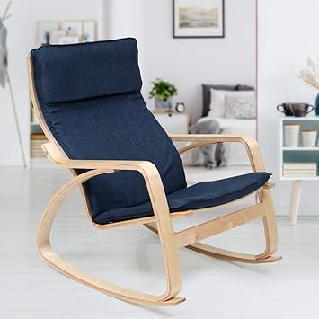 Evok Reston Bentwood Easy Chair Blue Amazon In Home Kitchen