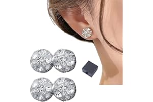 DIAMELEO Dorina EarAcupressure Magnetherapy Detoxi Earrings，Dorina Ear Acupressure Magnetherapy Detox Earrings，Dorina Earrings for Weight Loss (Silver)