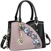 KKXIU Triple Compartments Purses and Handbags for Women Fashion Ladies Satchel Shoulder Top Handle Bag