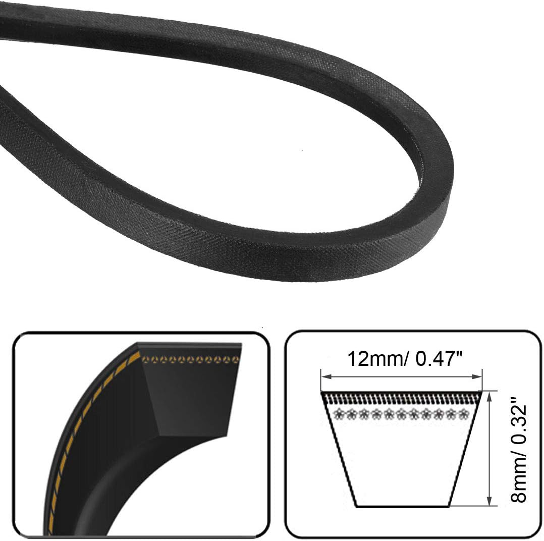sourcing map A-1180/A47 Drive V-Belt Inner Girth 47-inch Industrial Power Rubber Transmission Belt - Image 4