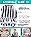4-in-1 Baby Car Seat Cover, Shopping Cart Cover - Versatile, Cotton Stretchy Fabric Canopy - Breastfeeding Cover Up - Soft, Breathable Swaddle Blanket for Infants, Newborns, Toddlers