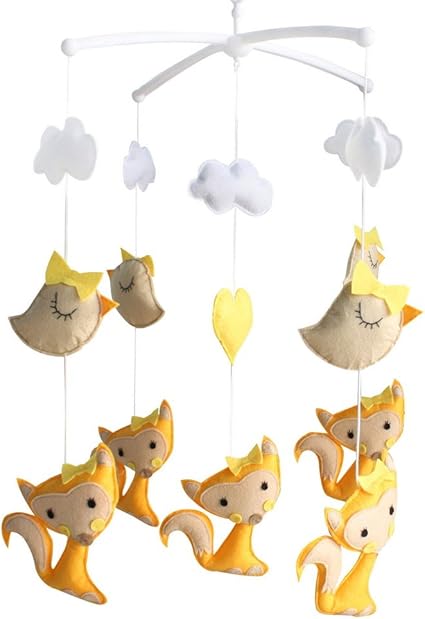 Lit Bebe Mobile Musical Renard Jaune Bebe Musique Mobile Lit Decor Amazon Fr Bebes Puericulture