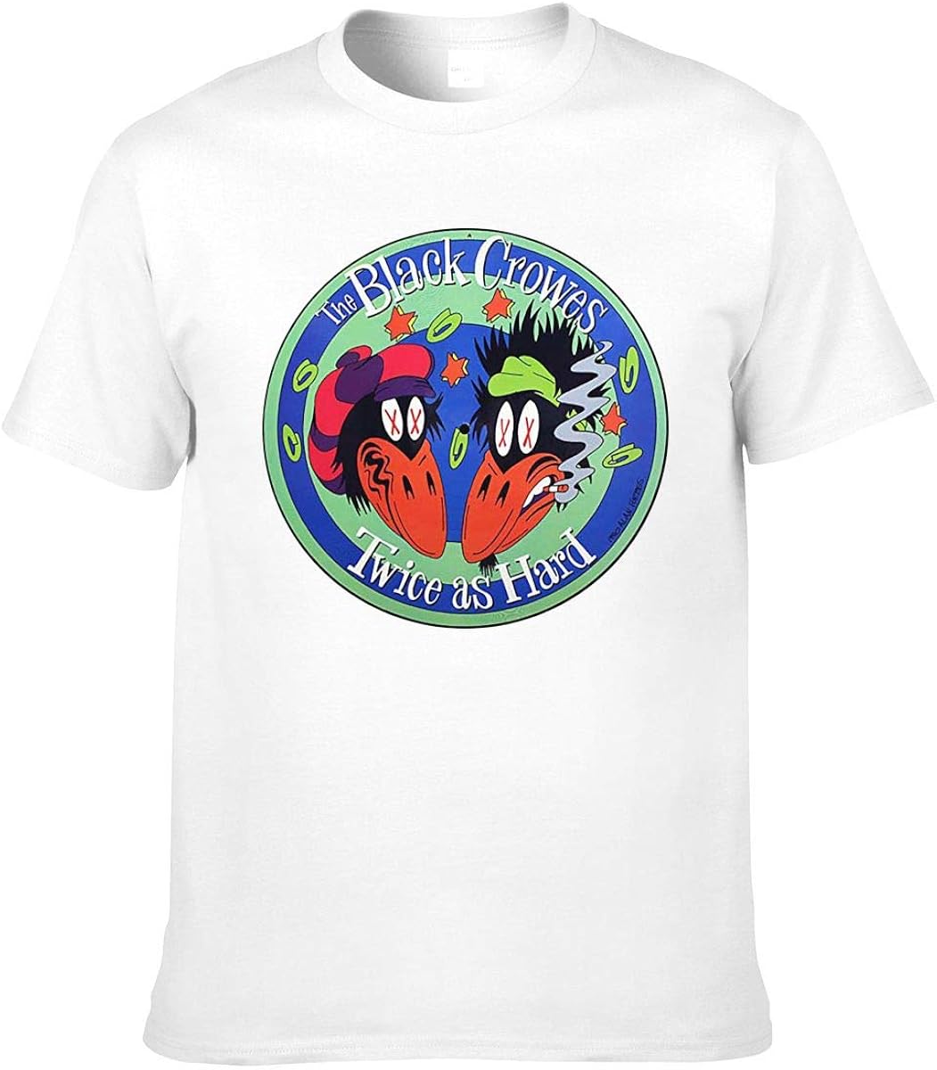 Amazon.com: GWshop Mens Black-Crowes Merch Clothes White T Shirt Short Sleeve Cotton XL Tee 