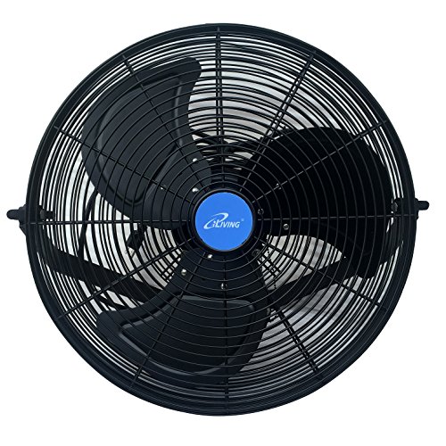 iLIVING-ILG8E18-15-Wall-Mount-Outdoor-Waterproof-Fan-18-Black