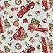 Springs Creative Red Truck Toss Christmas with Tree Cotton Fabric