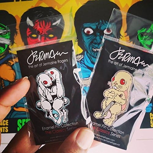 Set of 2 Jermaine Rogers Enamel Pins: We Carry Each Other and Choices
