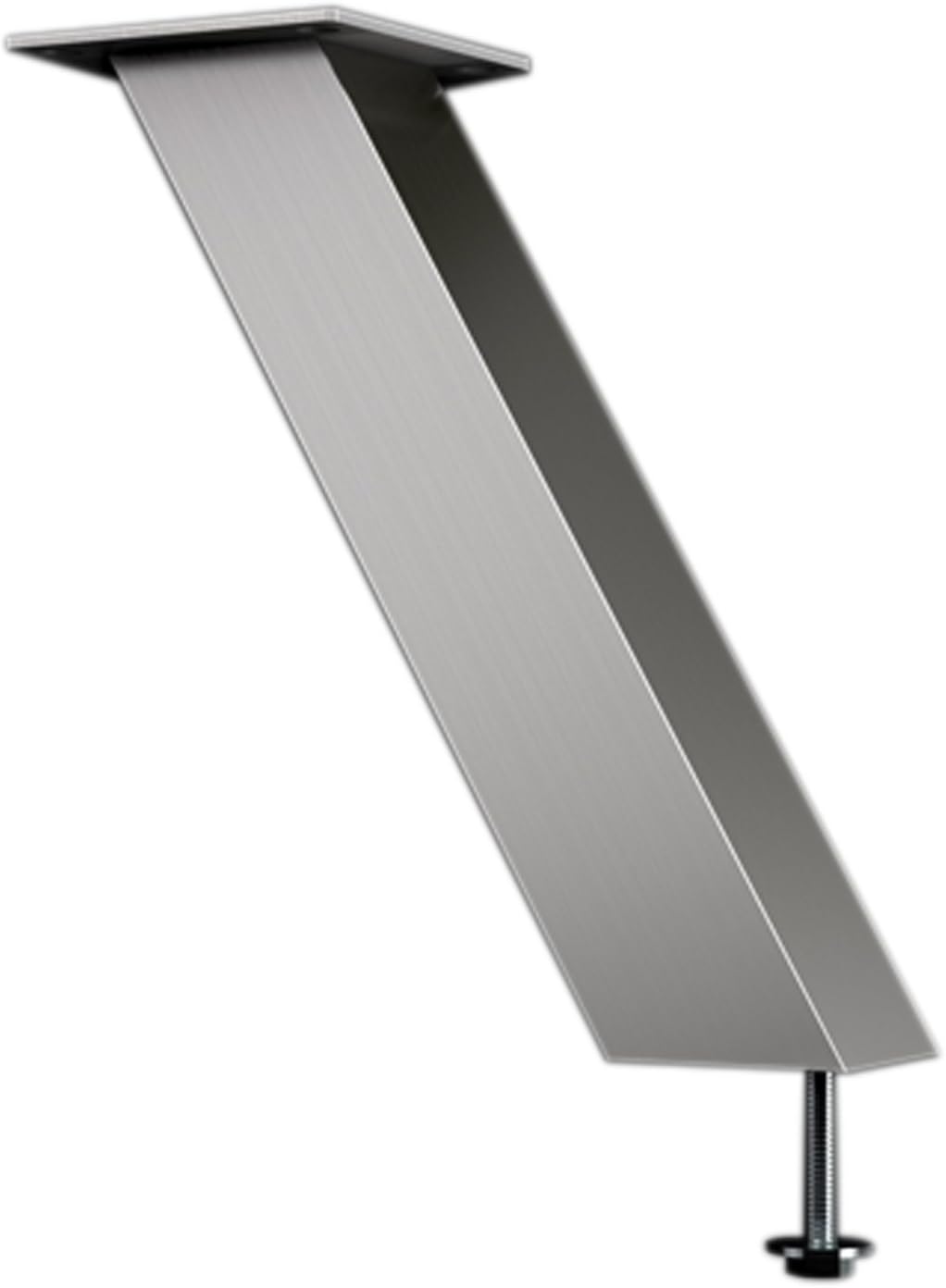 Capri Bar Console Angled 60 ° 50 x 50 mm Stainless Steel Effect 170 mm Pack of 1, Edelstahl Effekt