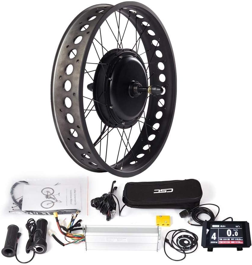 20"/24"/26" Fat Ebike Rear Wheel Conversion Kit with KT-LCD8 Color Display