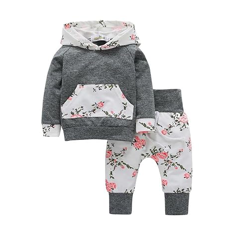 Babykleidung Hirolan Strampler Neugeborene Kleidung 3T-7T Baby Jungen Mädchen Kürbis T-Shirt Teufel Lange Hülse Tops + Hosen 