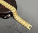Suyi Men's 18K Gold Plated Link Bracelet Classic Carving Wrist Chain Link Bangle Width